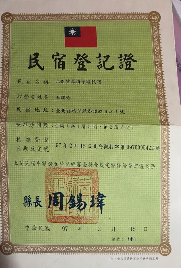 Jiufen Wangqin Sea View Homestay Eksteriør bilde